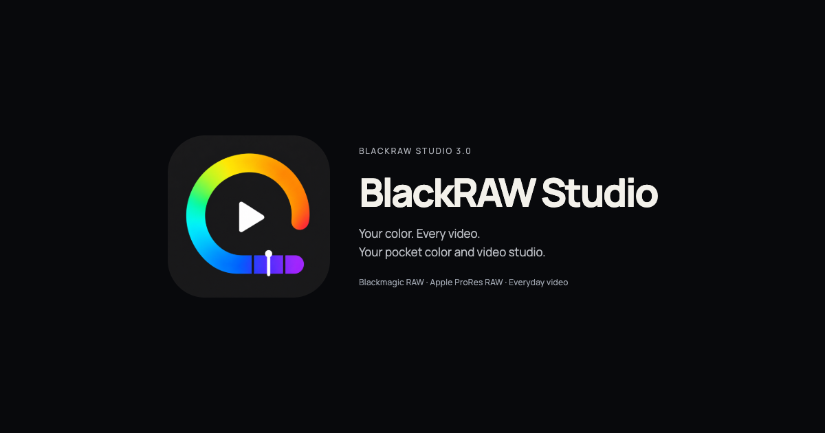 BlackRAW Studio approved RGB icon and wordmark